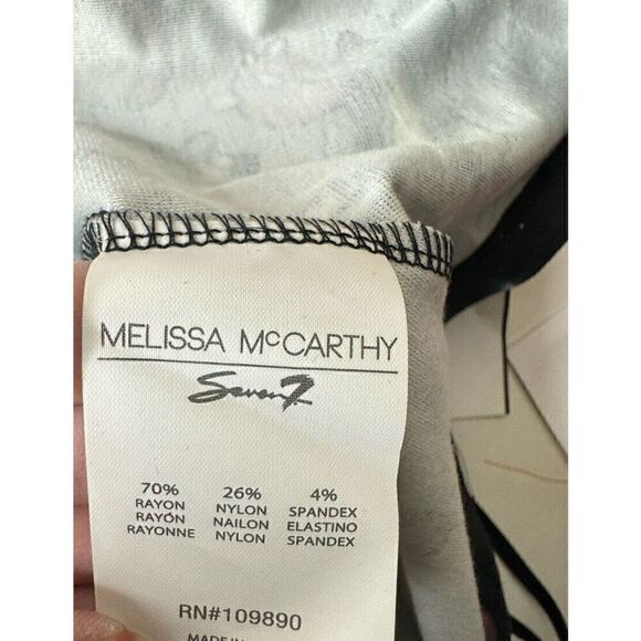 Melissa McCarthy Seven7 Tunic Top Womens Size 2X Black City Lights Zip Up NWT! - Picture 7 of 9